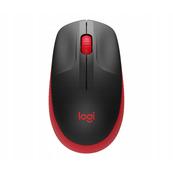 Mysz bezprzewodowa Logitech M190 Czarno-czerwona 910-005908